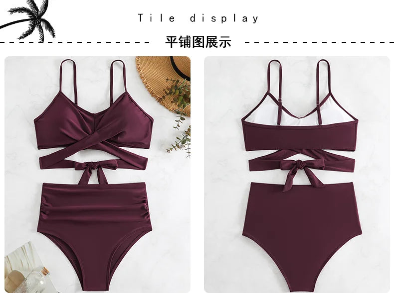 Women's High Waisted Bikini Sets
