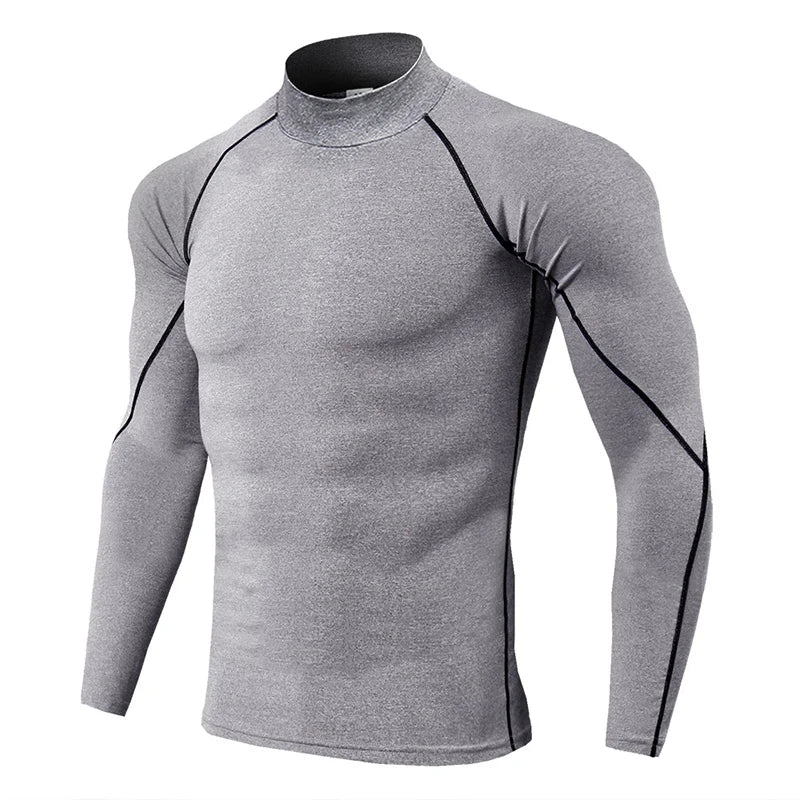 Ultra Soft Compression High Collar Man Tops