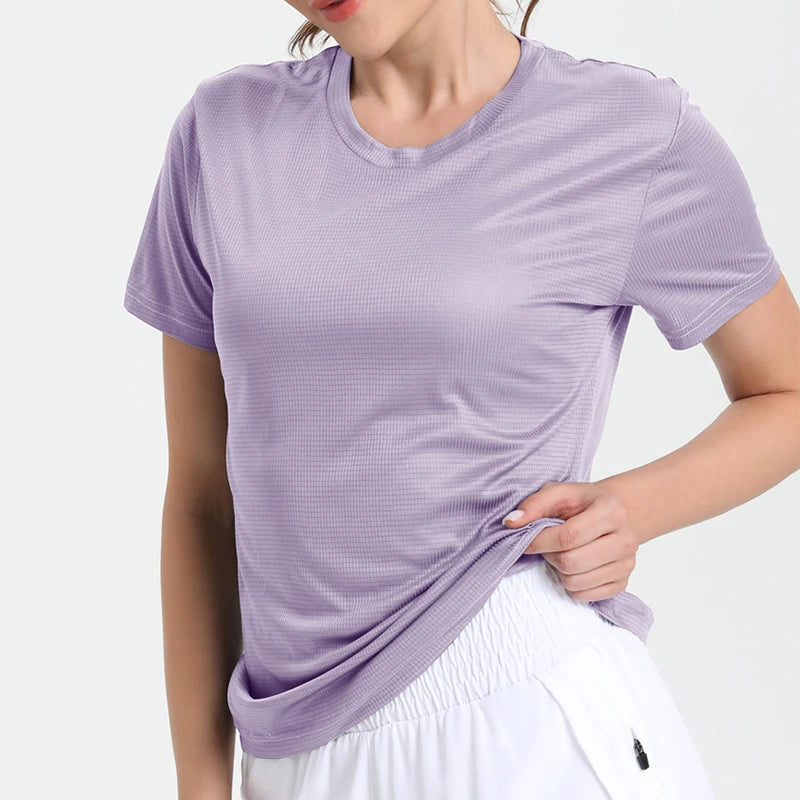 Women's Solid Color Ultralight Quick-Dry Sport T-Shirt