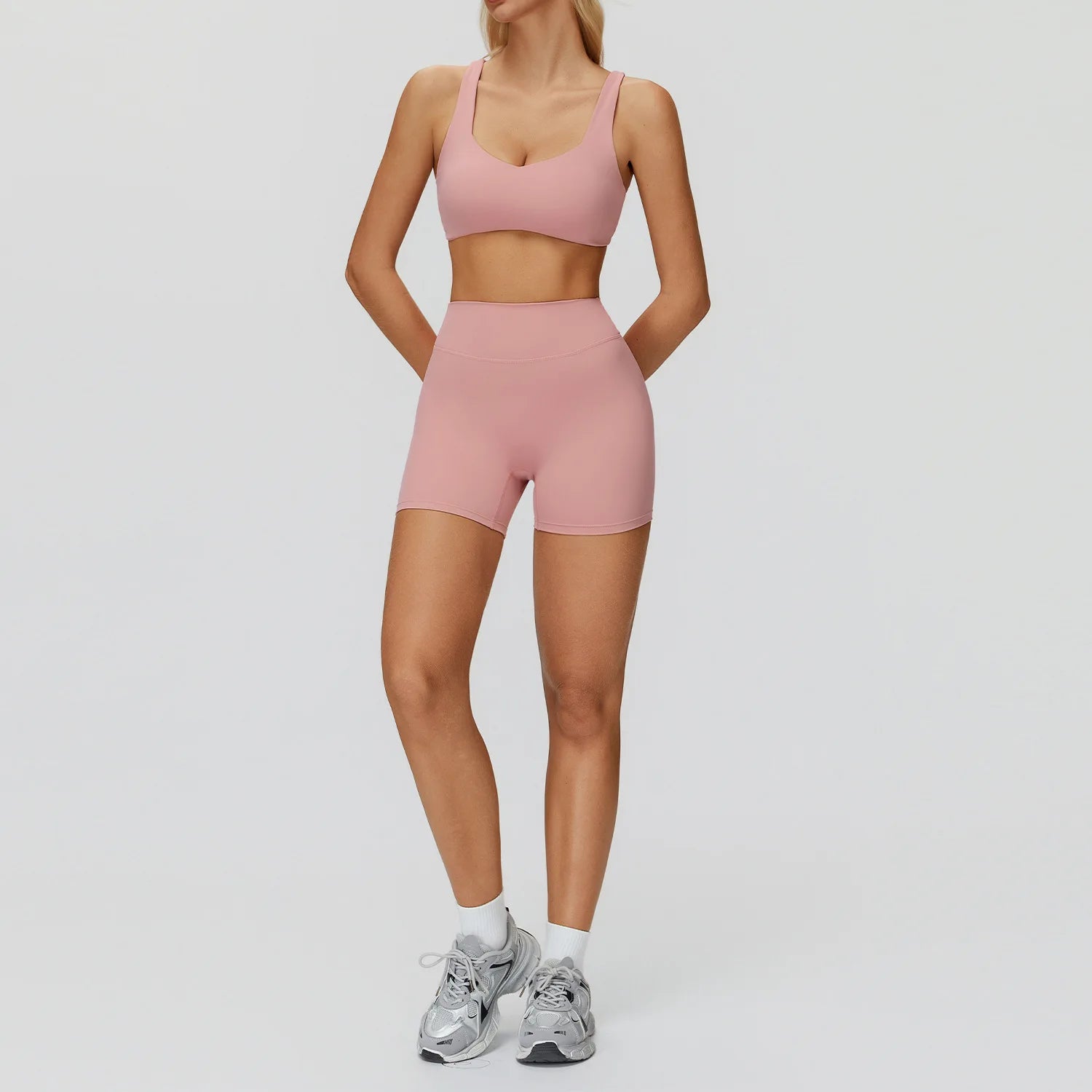 2PCS Yoga Set Women Quick Dry Gym Clothes