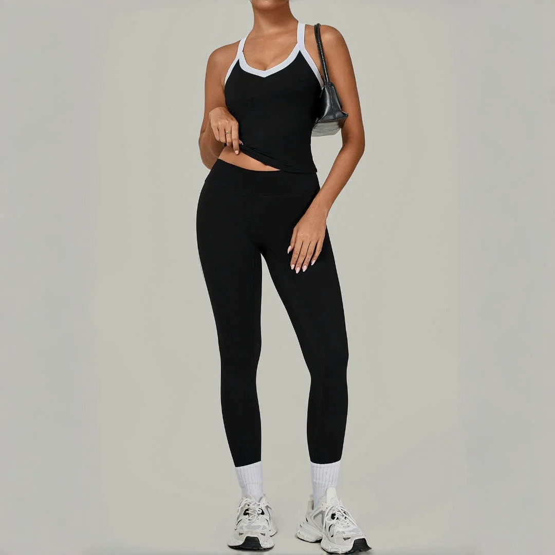 Women's Tight High Waist Peach Hip Yoga Set