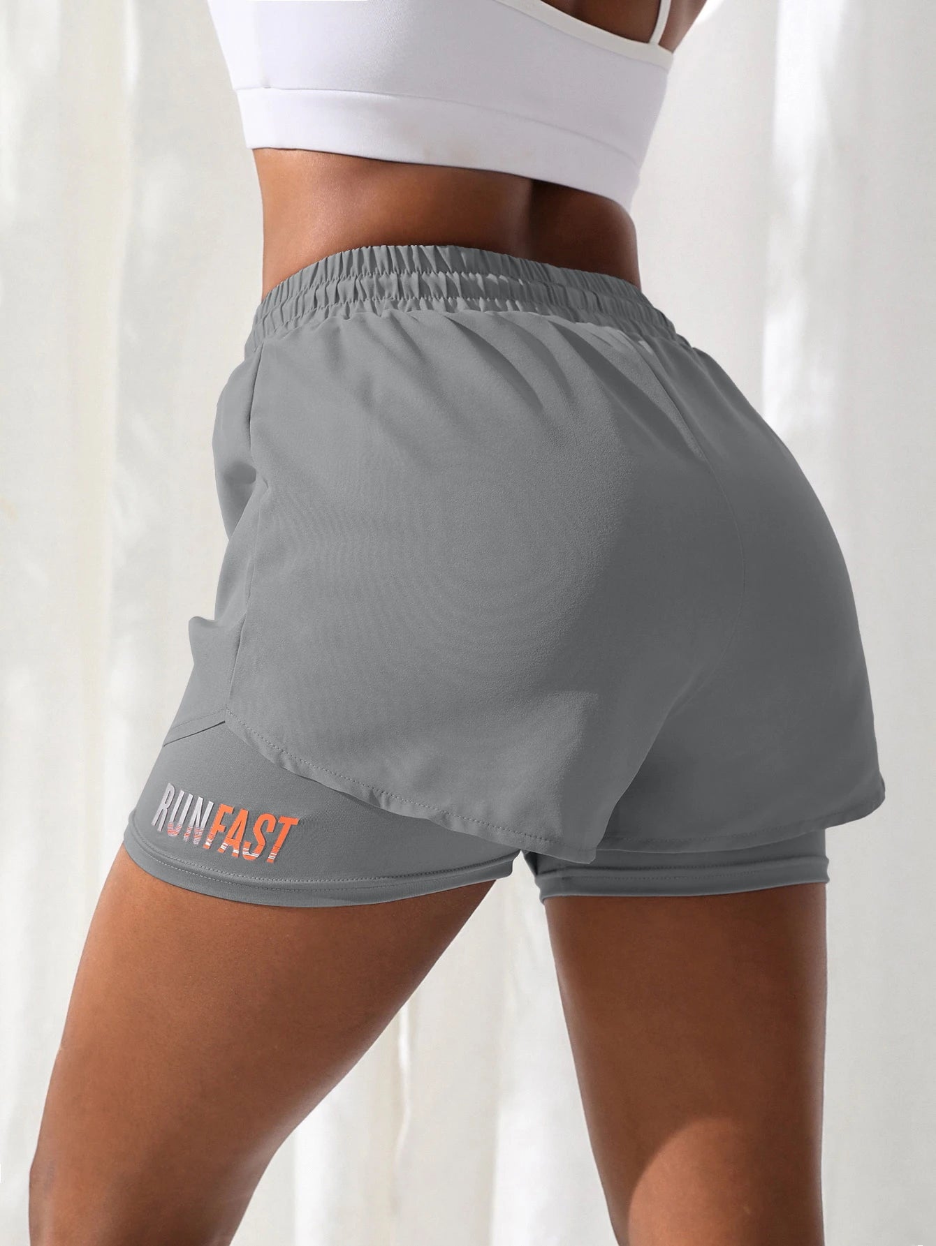 Women's High Rise Yoga Shorts with Elastic Proximity Control