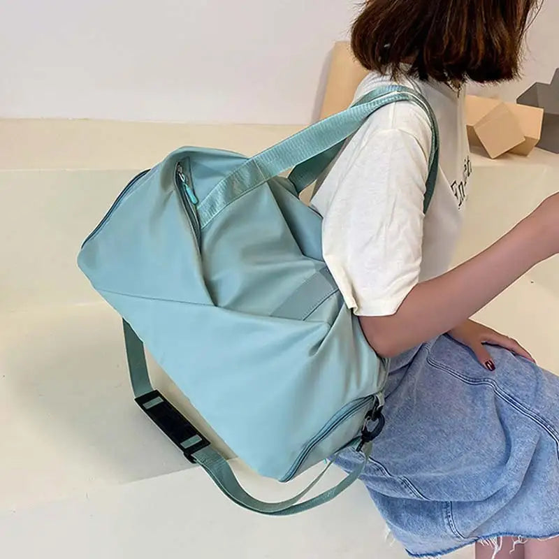 Women's Sports Gym Bag with Dry/Wet Compartments