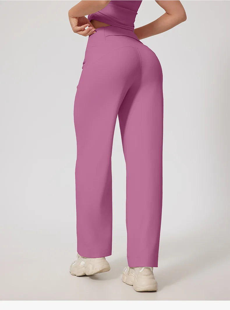 Women’s High-Waisted Wide-Leg Athletic Pants