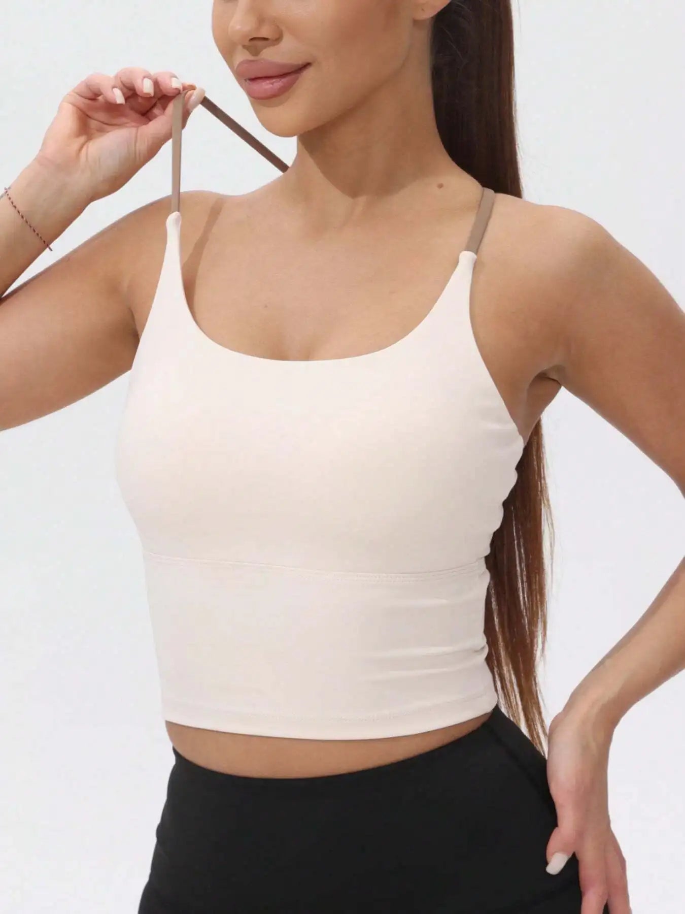 FItfemme Crisscross Back Sports Tank Top