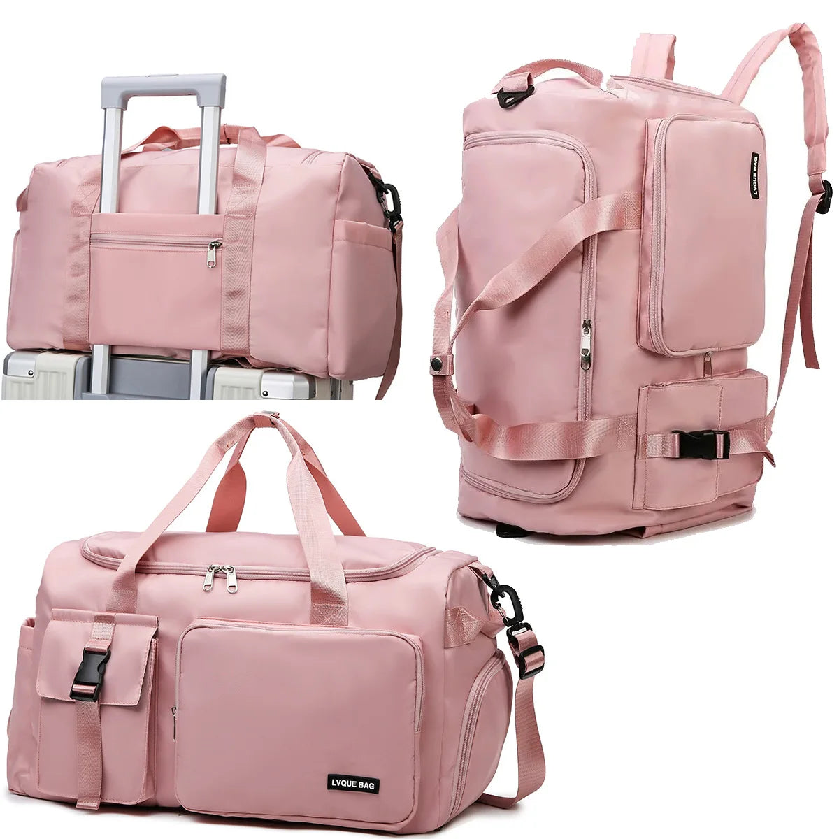 Sports Gym Bag Travel Dry Wet Handbag for Women