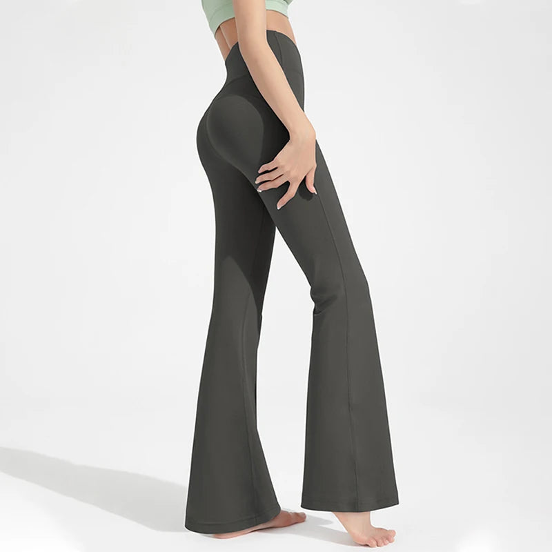 Naked High-Waisted Bell-Bottom Pants