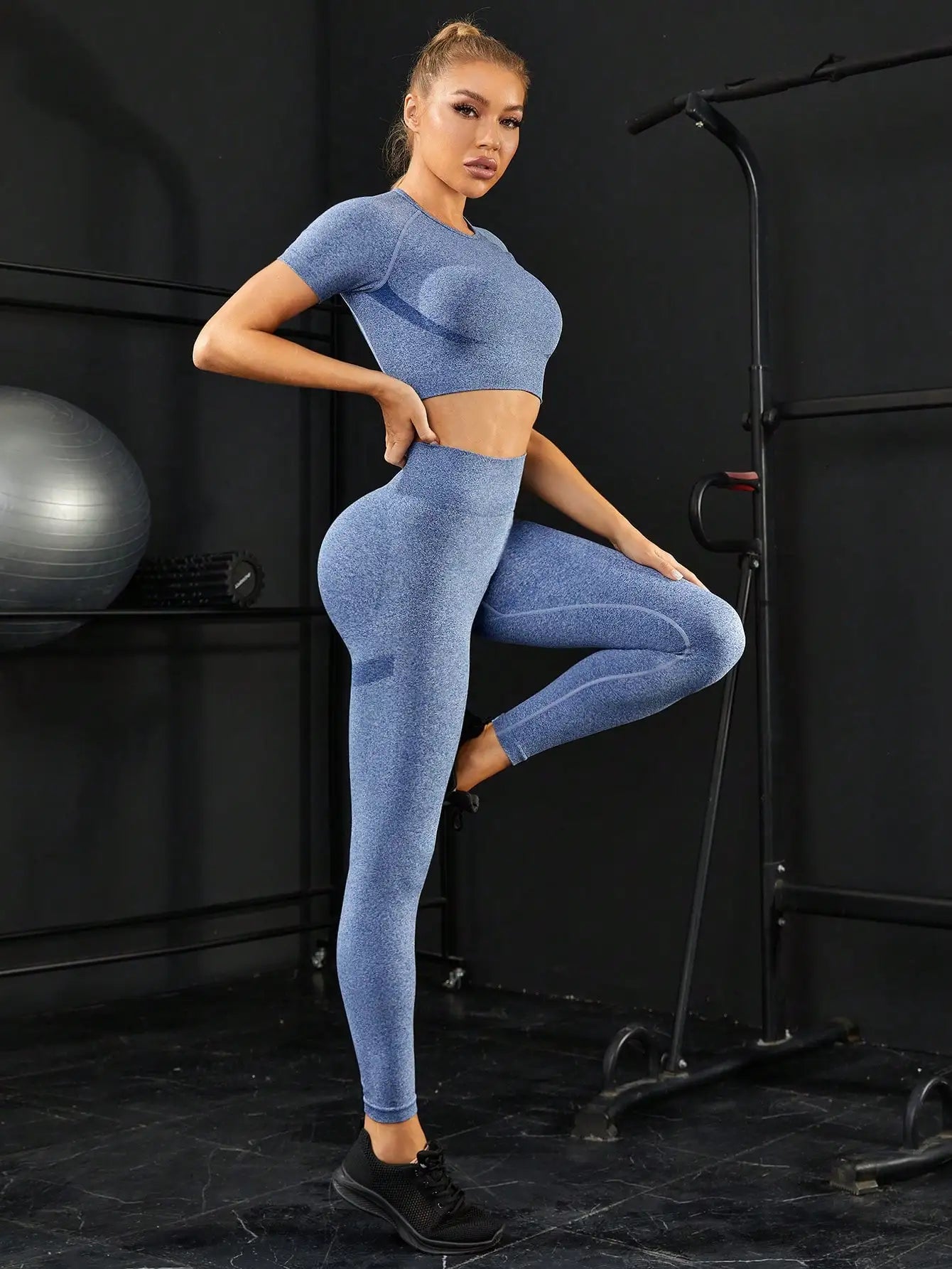 Fitness Yoga Set Seamless Sport Women's Two-Piece