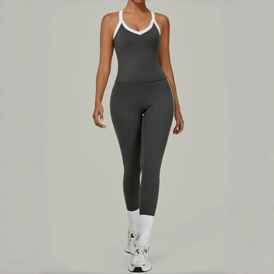 Women's Tight High Waist Peach Hip Yoga Set