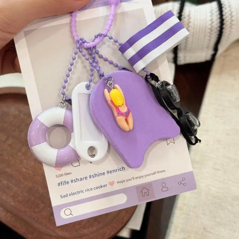Floating Waterproof Keychain 2 – High Buoyancy Easy Grip Key Chain for Swimming, Snorkeling & Boating