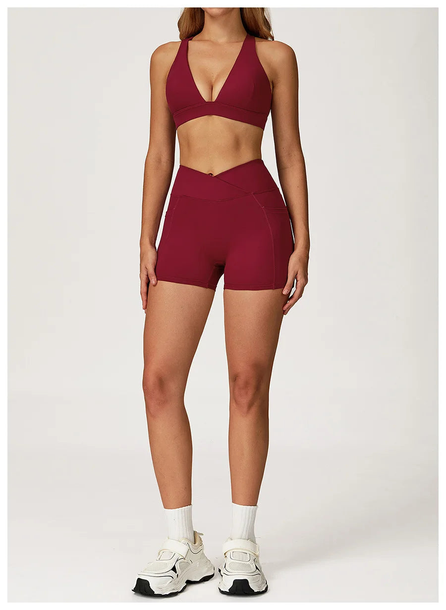 Yoga Set 2 Pieces Workout Outfits Fitness Sportswear