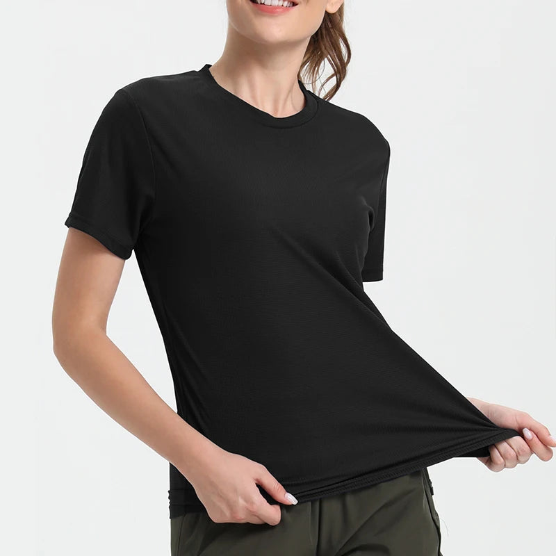 Women's Solid Color Ultralight Quick-Dry Sport T-Shirt