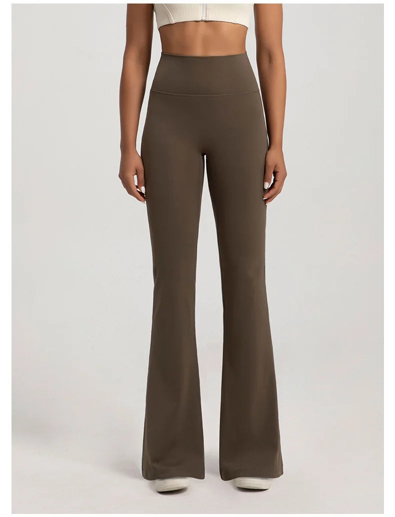 Naked High-Waisted Bell-Bottom Pants