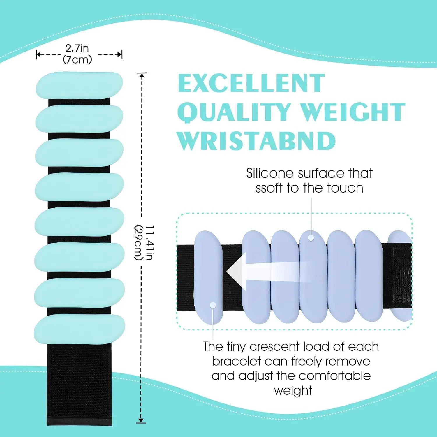 Adjustable Silicone Wrist & Ankle Weights