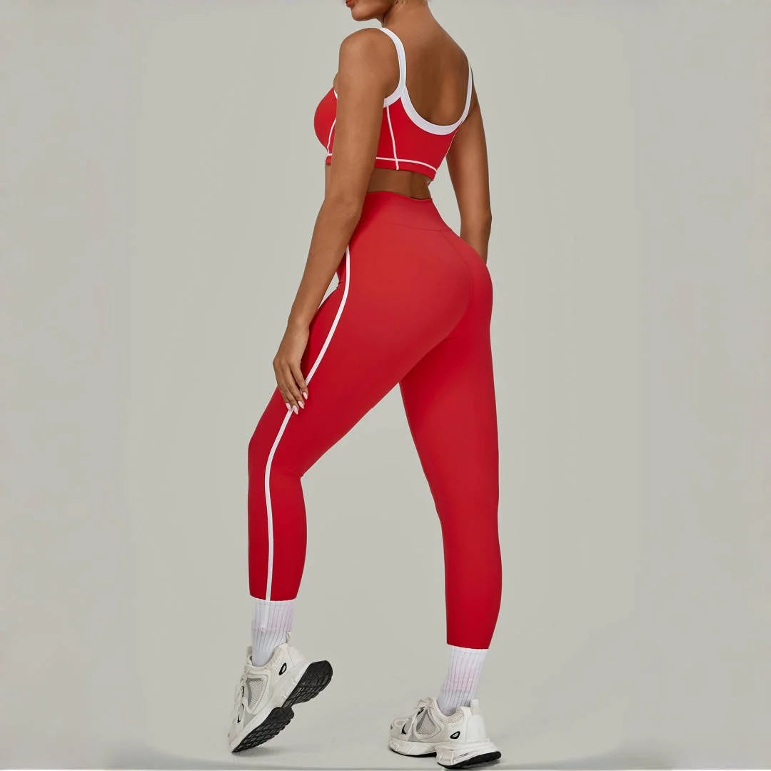 Women's Tight High Waist Peach Hip Yoga Set