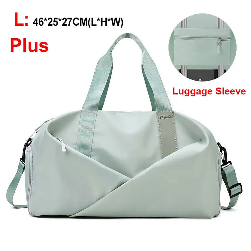 Women's Sports Gym Bag with Dry/Wet Compartments