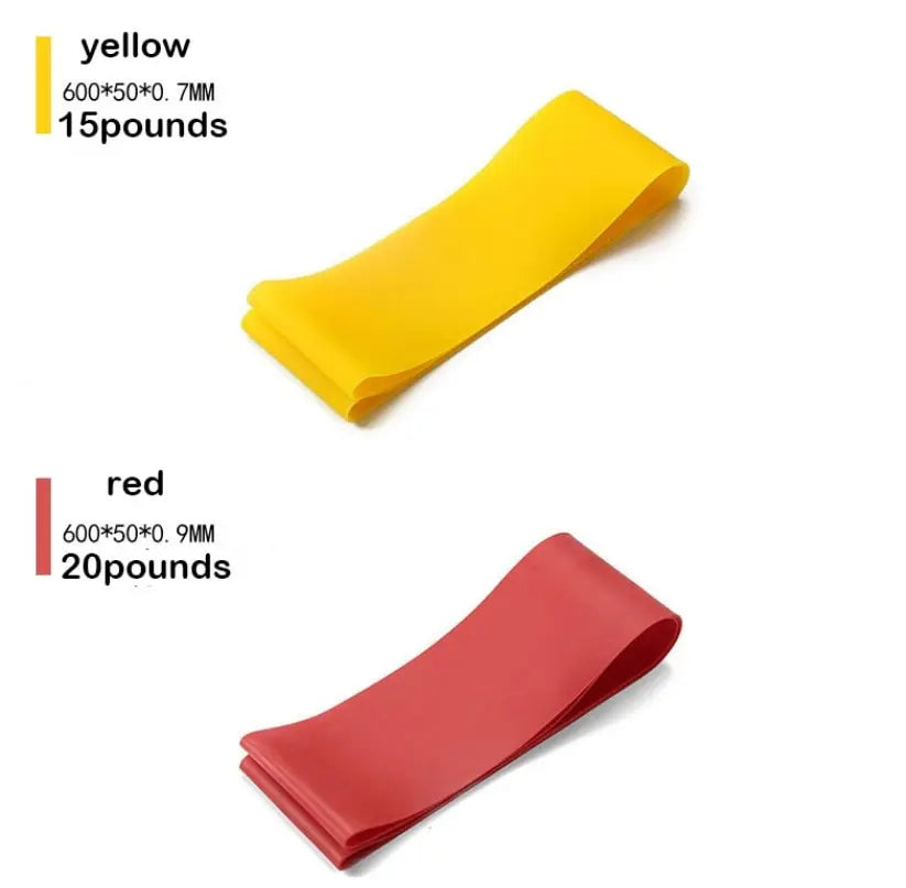 5pcs Yoga Tension Belt Fitness Elastic Belt