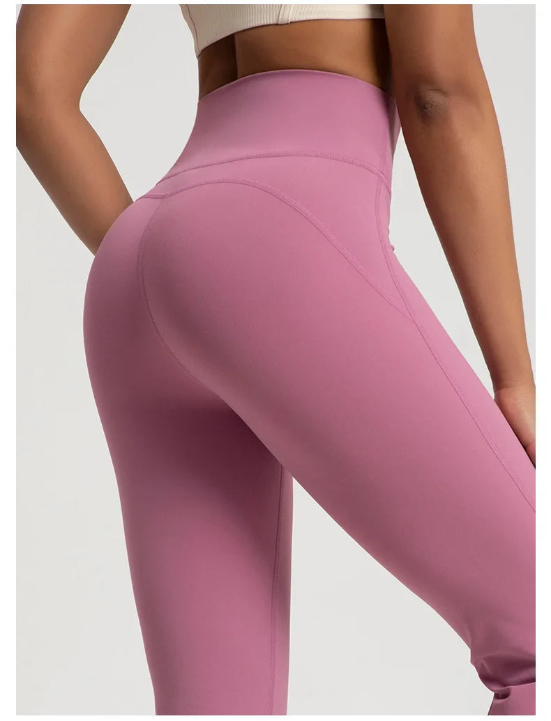 Naked High-Waisted Bell-Bottom Pants