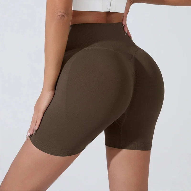 Peach Hip Lifting Sports Shorts for Women