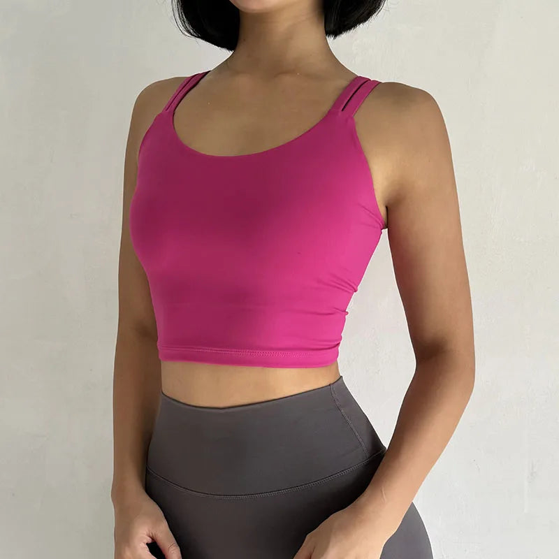 Knotted Back Sports Bra