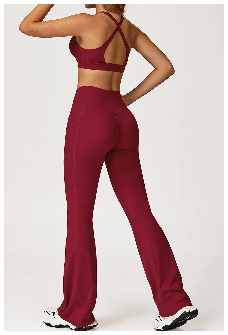 Yoga Set 2 Pieces Workout Outfits Fitness Sportswear