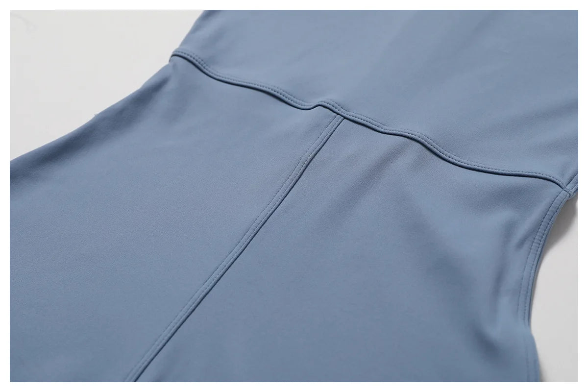 Combinaison de sport d'été à fermeture éclair