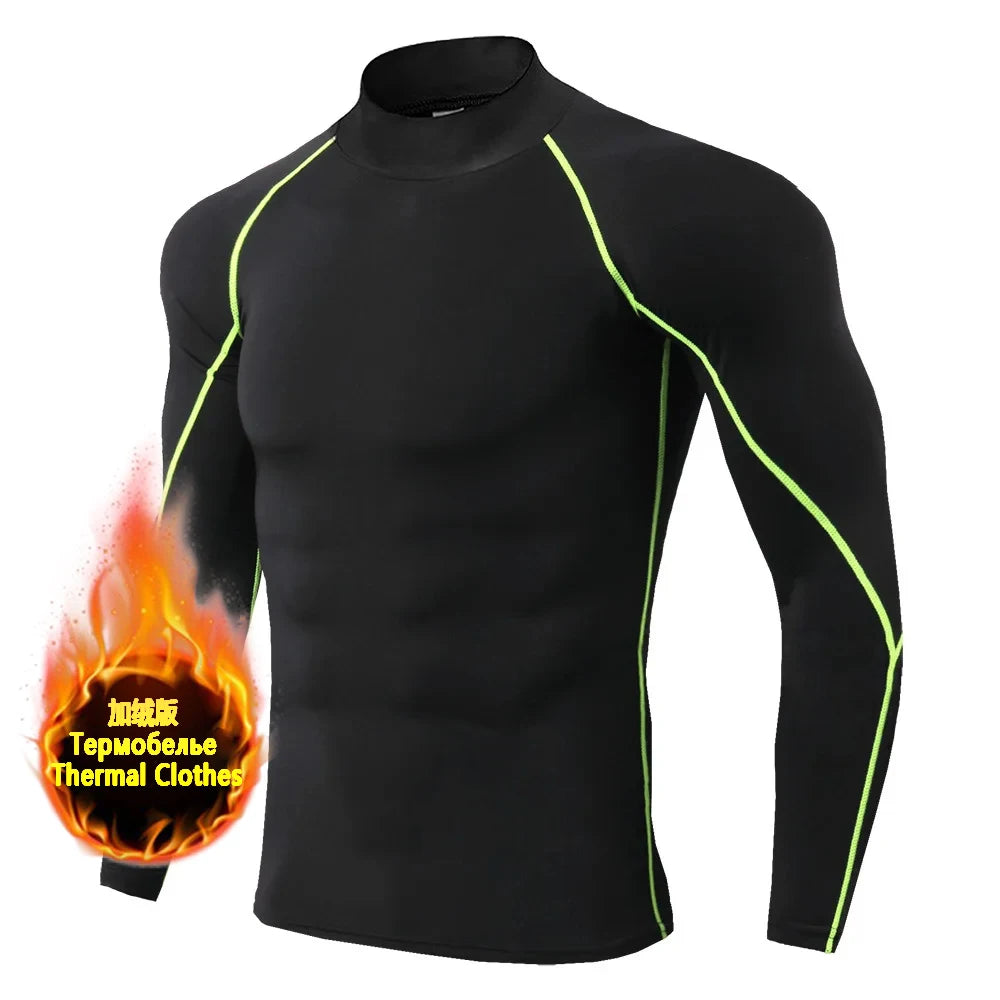 Ultra Soft Compression High Collar Man Tops