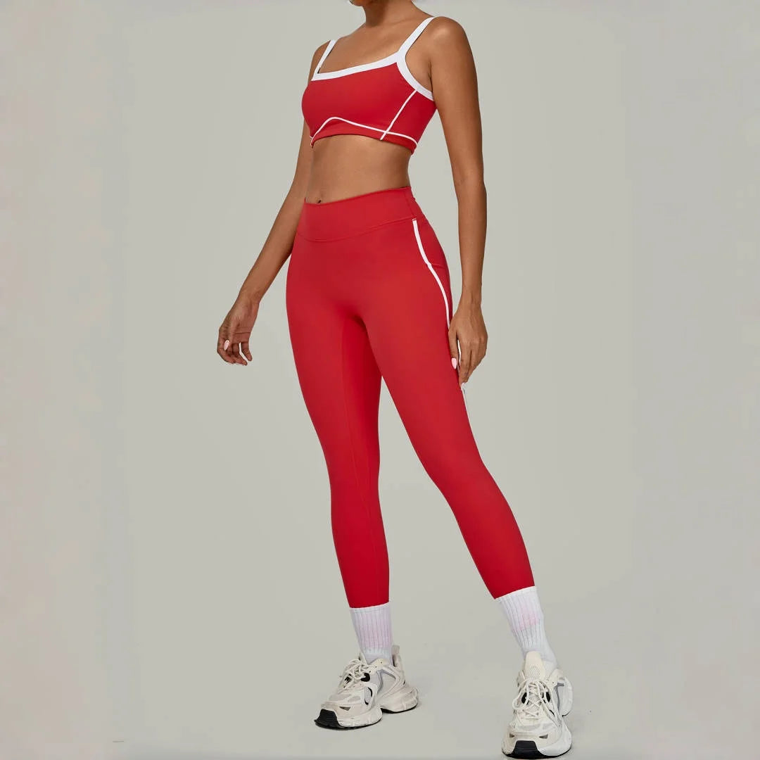 Women's Tight High Waist Peach Hip Yoga Set