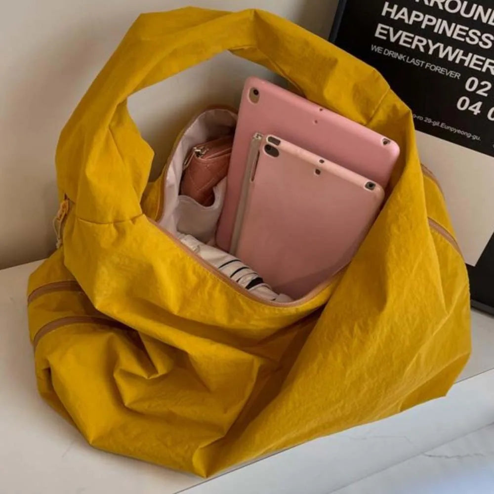 Casual Nylon Multi-Pocket Japanese-Style Tote
