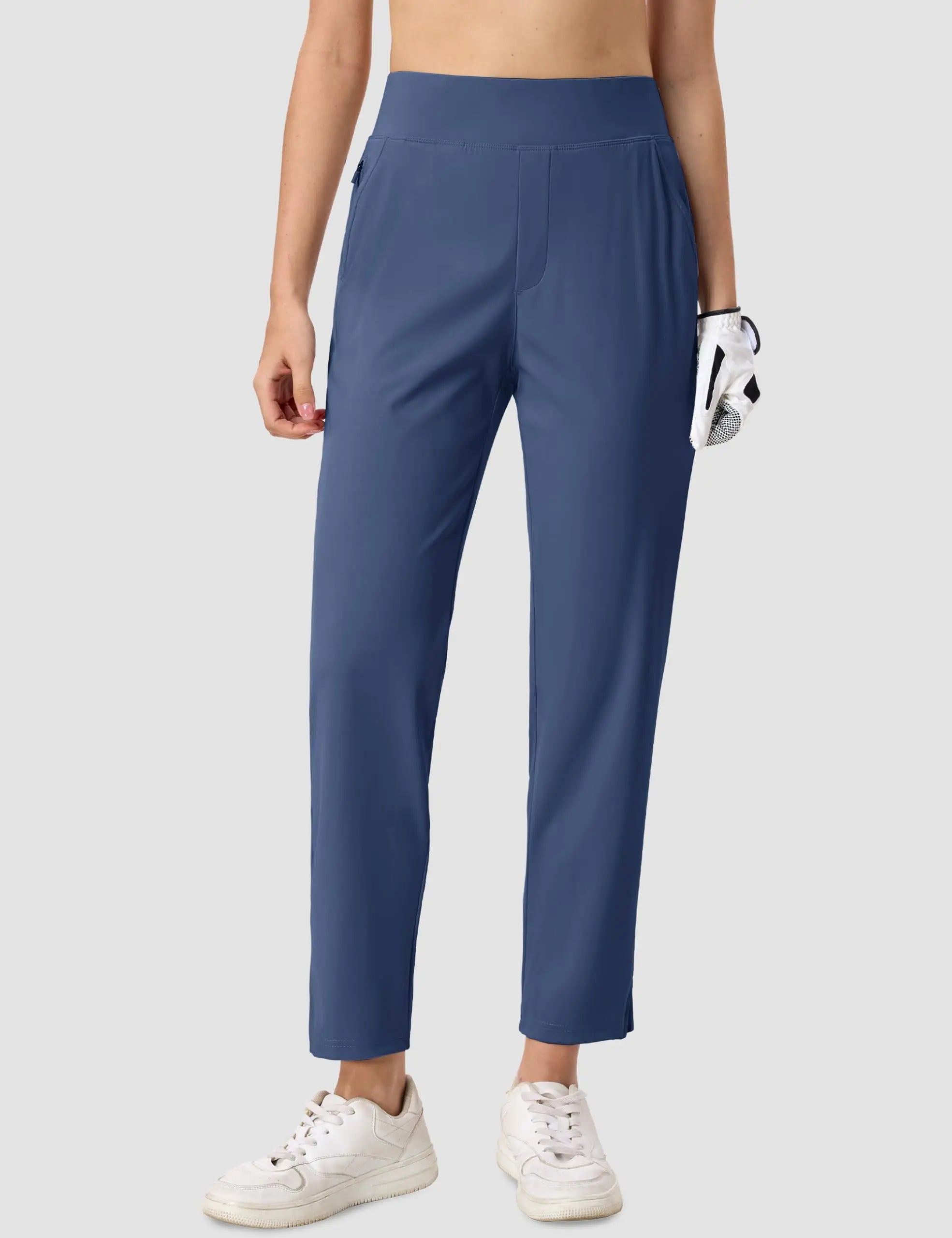 TACVASEN Golf Pants Womens UPF 50+ Lightweight Stretch High Waisted Pants