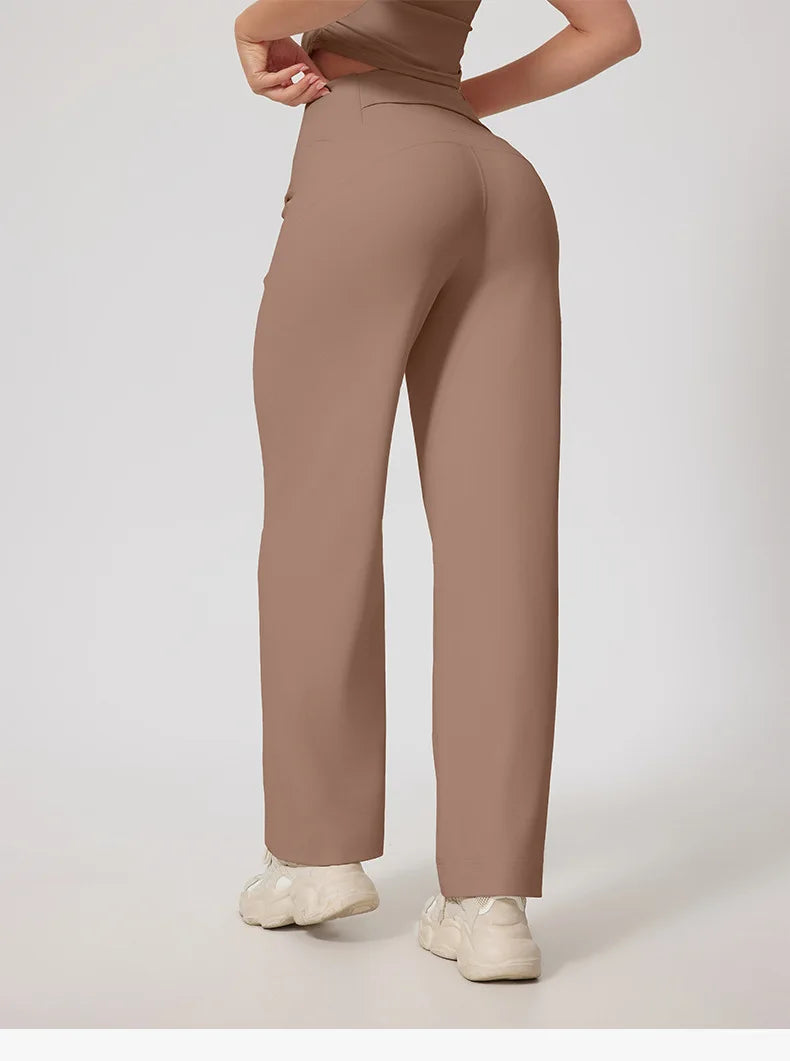 Women’s High-Waisted Wide-Leg Athletic Pants