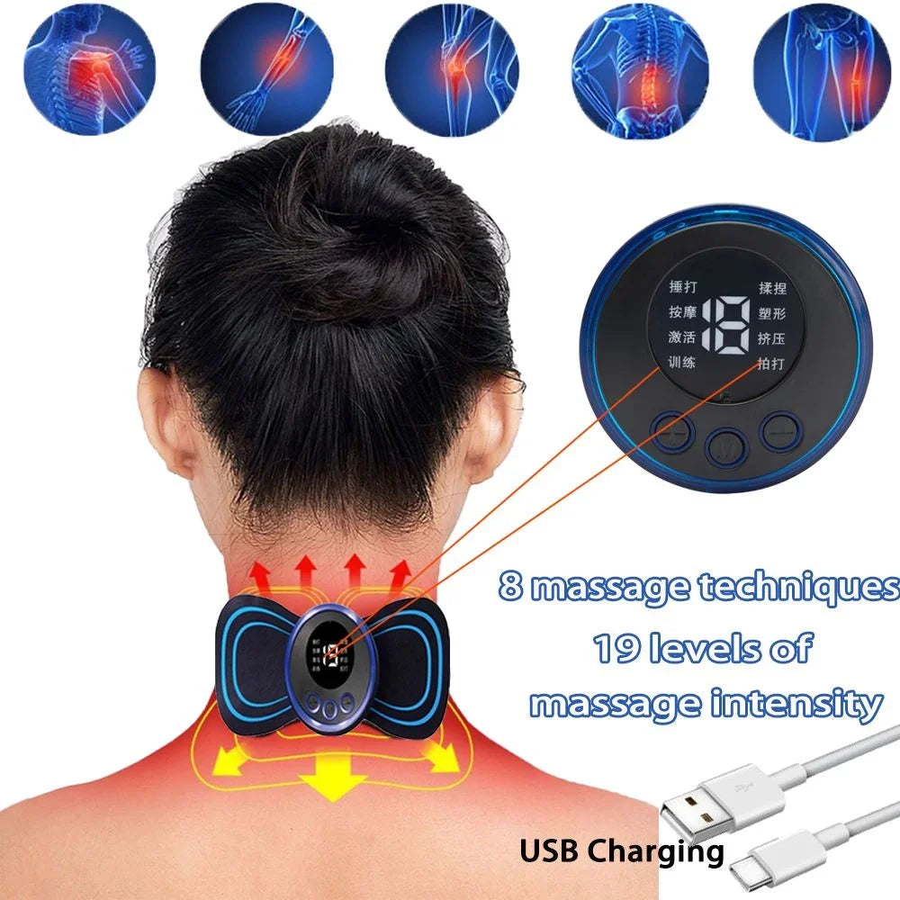 8 Modes 19 Gears Electric Pulse Neck Massager