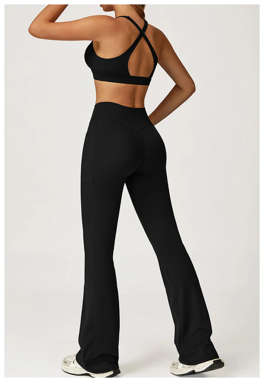 Yoga Set 2 Pieces Workout Outfits Fitness Sportswear