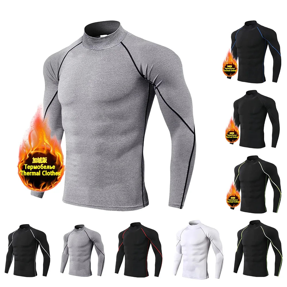 Ultra Soft Compression High Collar Man Tops