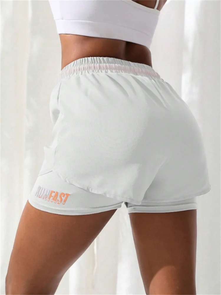 Women's High Rise Yoga Shorts with Elastic Proximity Control
