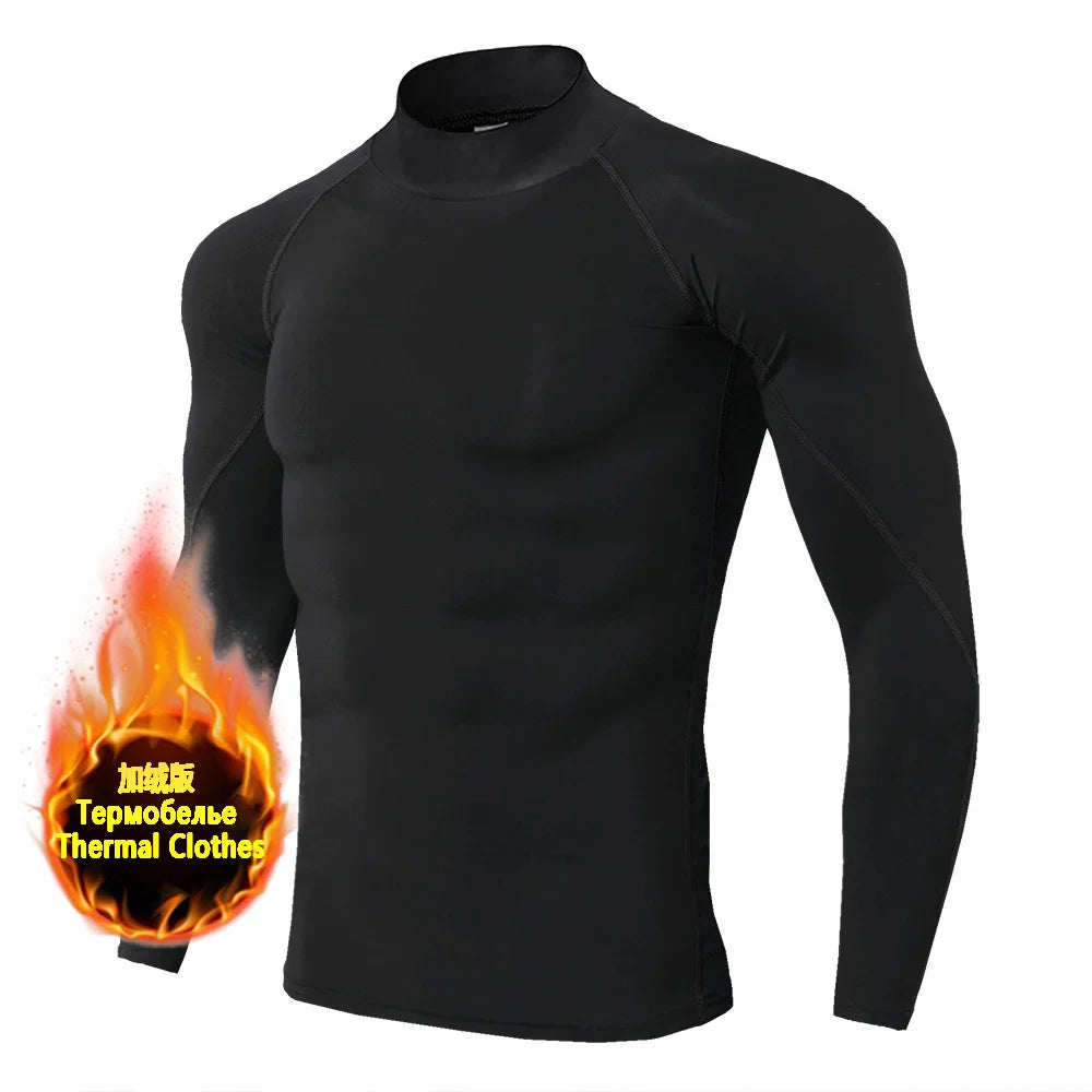 Ultra Soft Compression High Collar Man Tops
