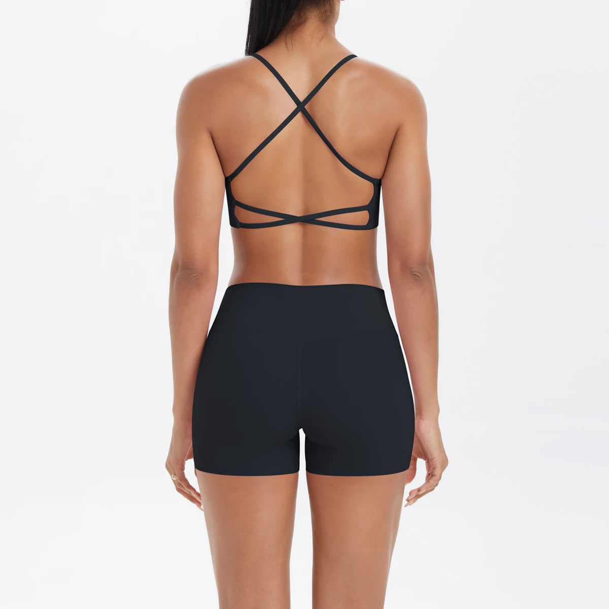 2PCS Yoga Clothes Halter Top Set