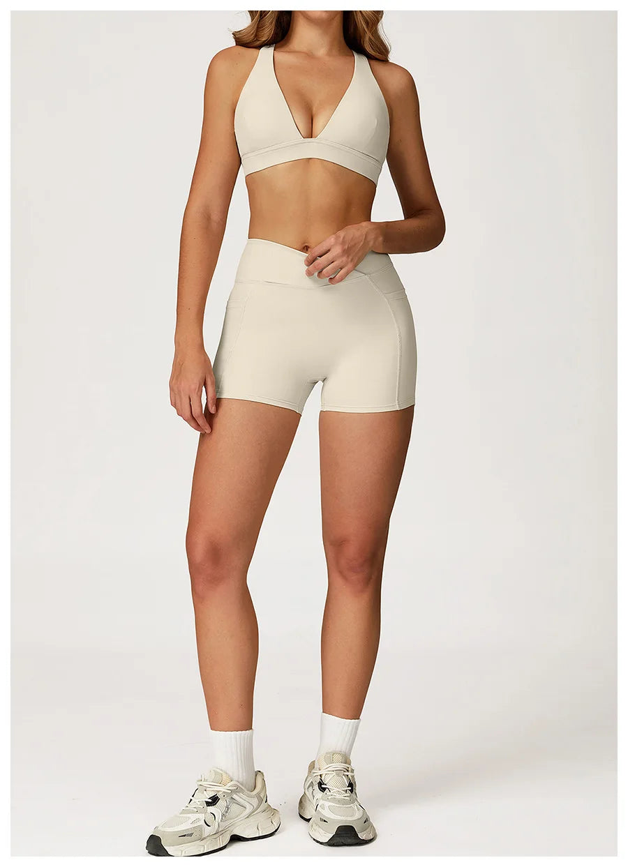 Yoga Set 2 Pieces Workout Outfits Fitness Sportswear