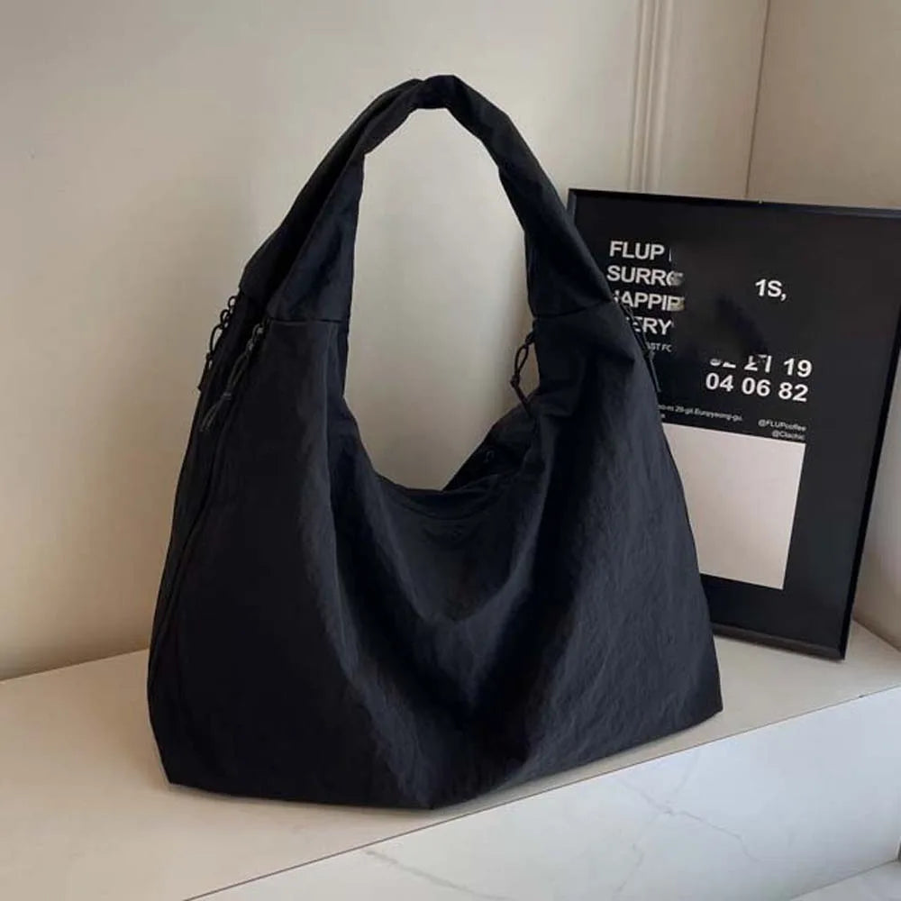 Casual Nylon Multi-Pocket Japanese-Style Tote