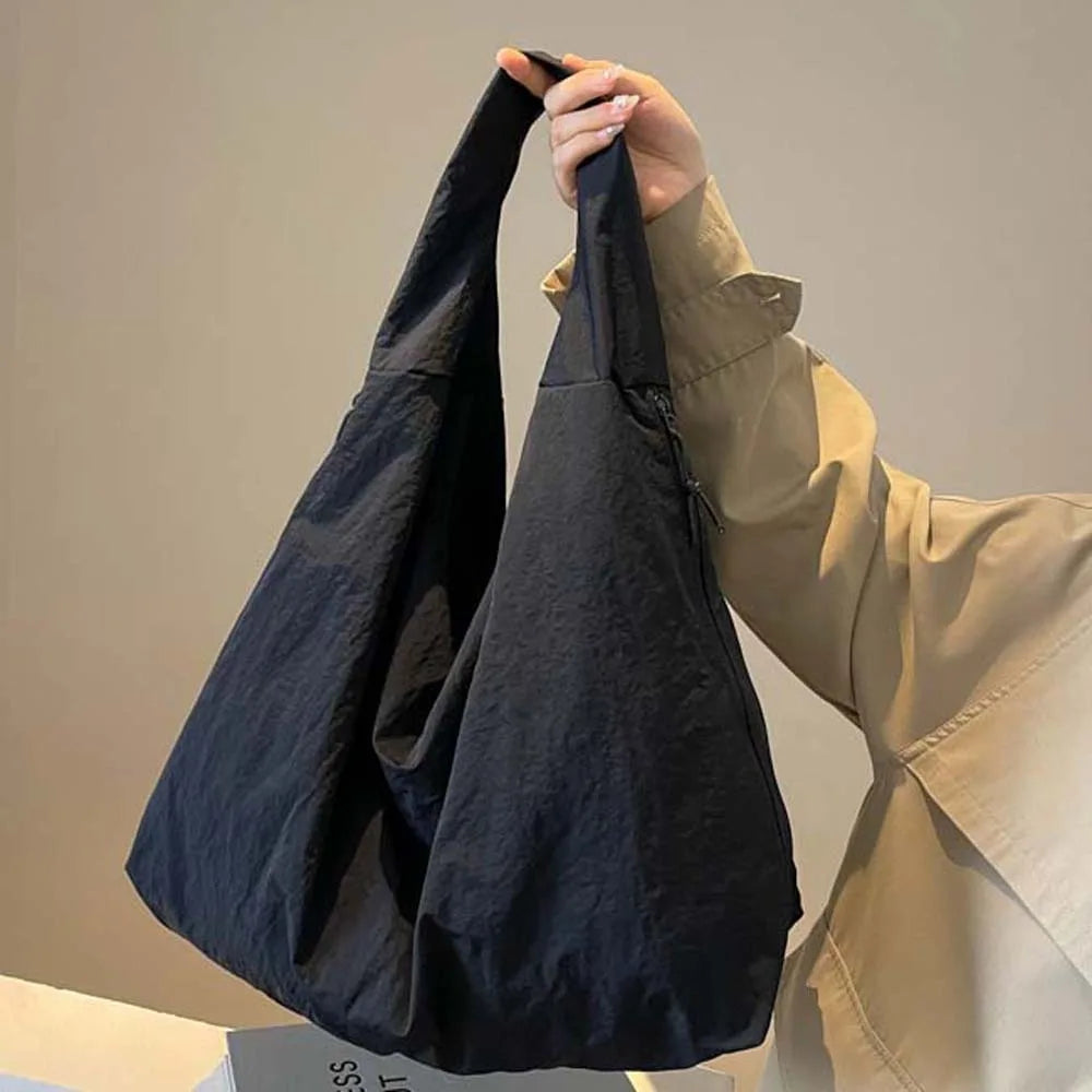 Casual Nylon Multi-Pocket Japanese-Style Tote