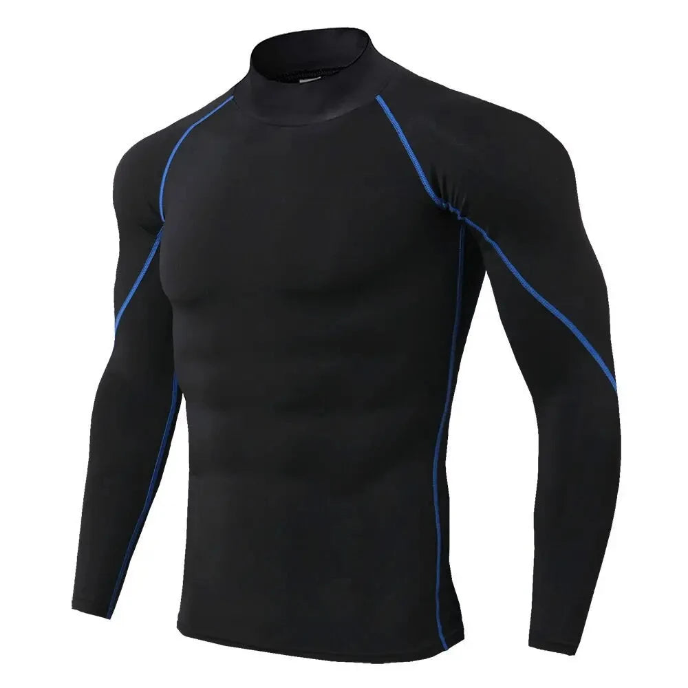 Ultra Soft Compression High Collar Man Tops
