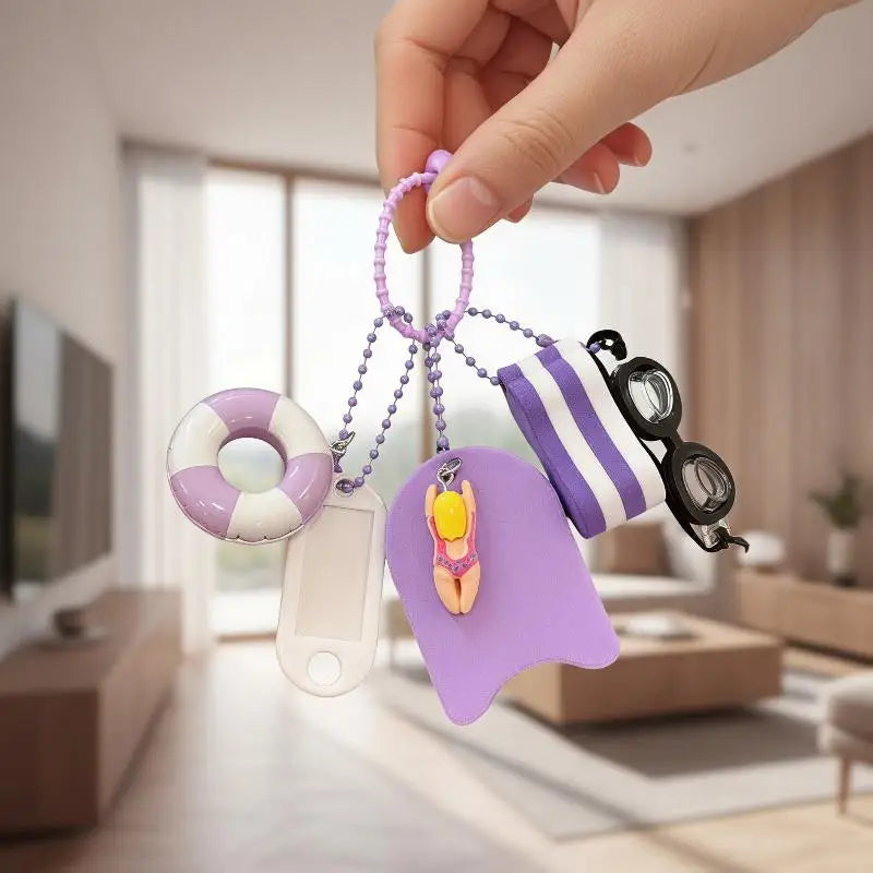 Floating Waterproof Keychain 2 – High Buoyancy Easy Grip Key Chain for Swimming, Snorkeling & Boating