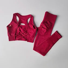2PCS Sports Bra Women's Set