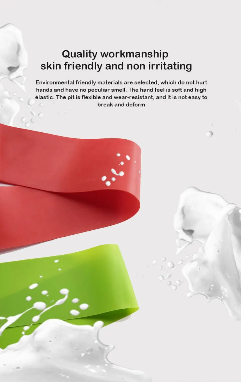 5pcs Yoga Tension Belt Fitness Elastic Belt