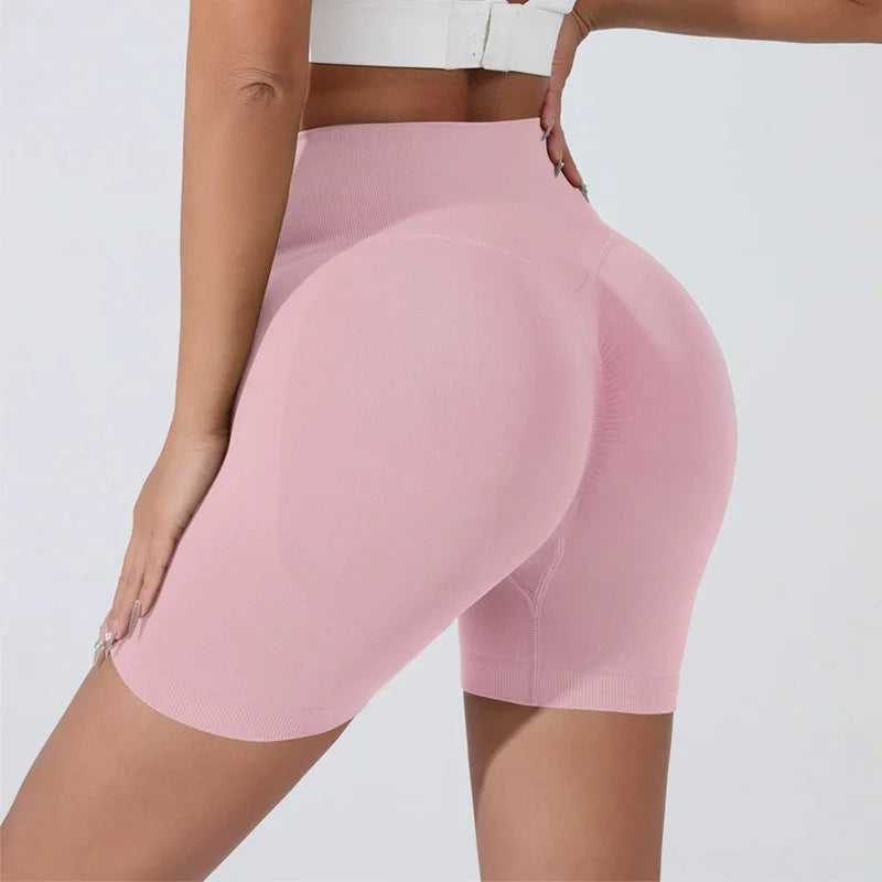 Peach Hip Lifting Sports Shorts for Women