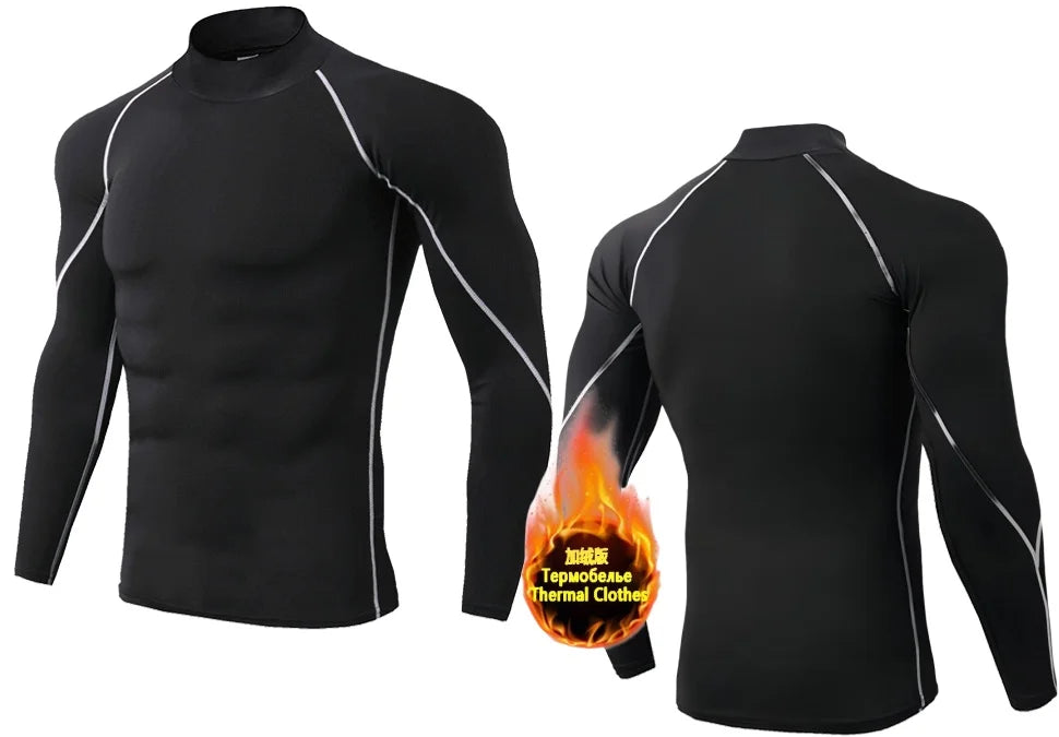 Ultra Soft Compression High Collar Man Tops