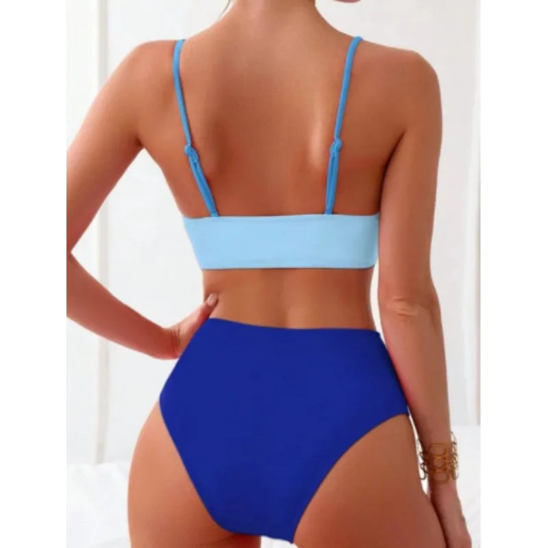 Patchwork Two-Piece Bikini Set
