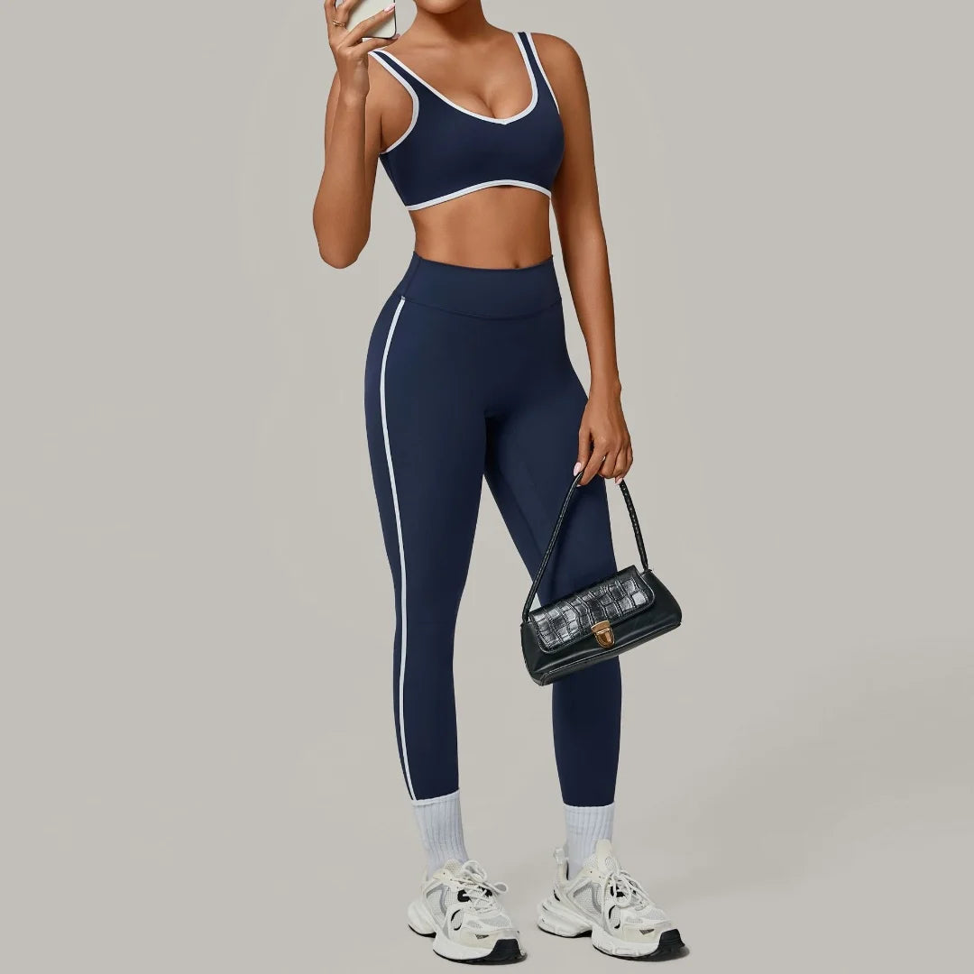 Women's Tight High Waist Peach Hip Yoga Set