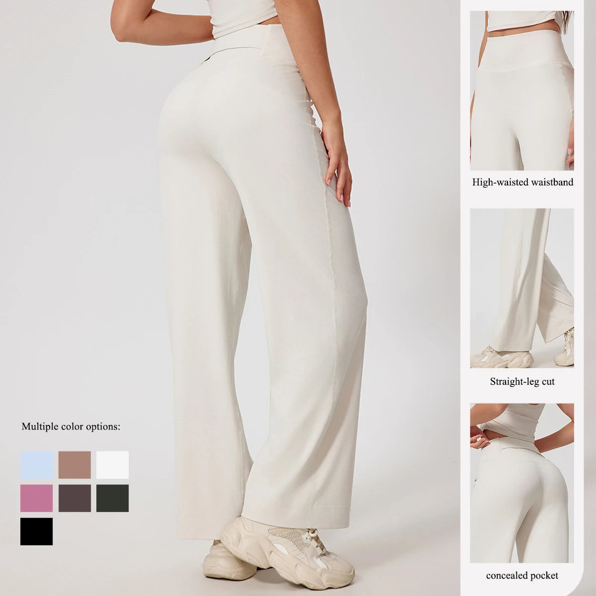 Women’s High-Waisted Wide-Leg Athletic Pants