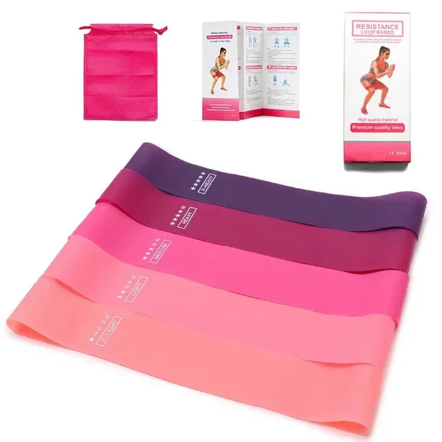 Portable Fitness Workout Equipment Rubber Resistance Bands